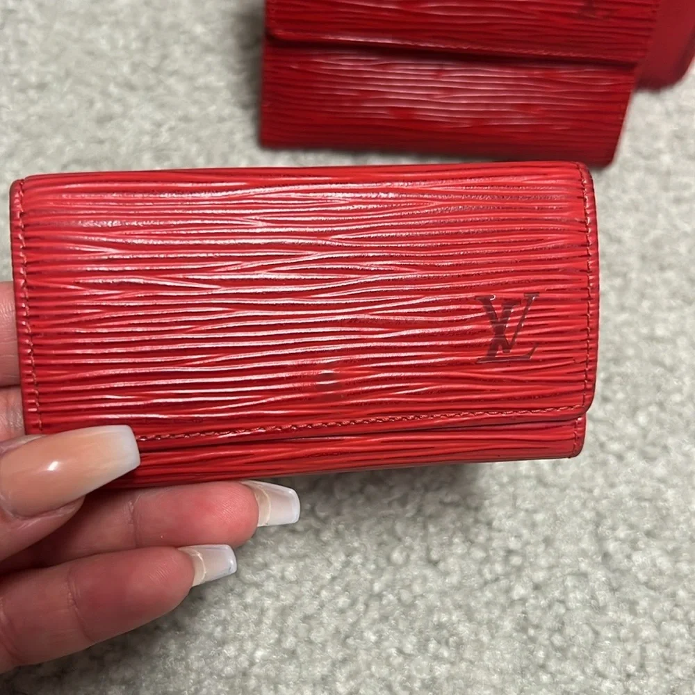 Authentic Louis Vuitton red EPI  bundle of 5pc - Picture 3 of 17